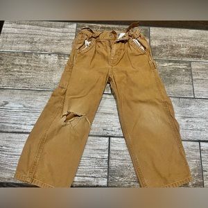 Carhartt Distressed Canvas Cargo Pants Kids Size 4